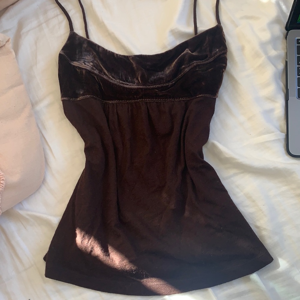 brown vintage jcrew top